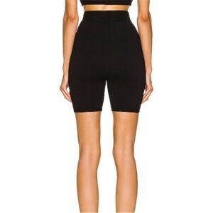 Year Of Ours Sepulveda High Rise Black Knit Shorts Size Medium $118